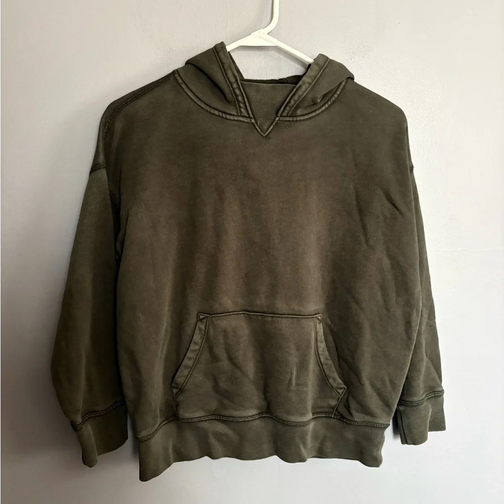 GAP Teen‎ Knit Hoodie Charcoal Grey Soft Loungewear Size L (10) Unisex
